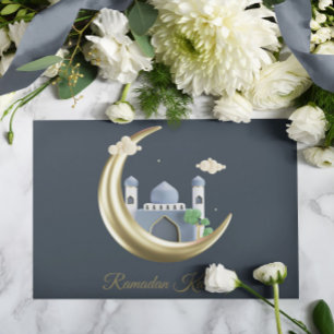 Carte de vœux de Ramadan Kareem Ramadan Moubarak