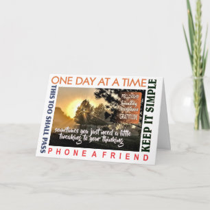 Carte de voeux de récupération en 12 étapes 25