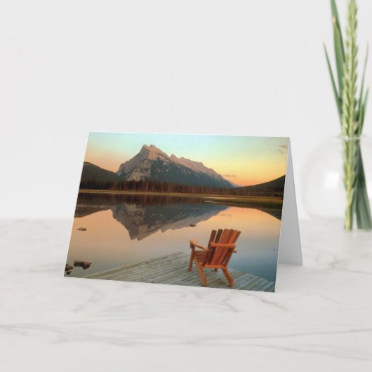 Carte de voeux de relaxation (Devant)