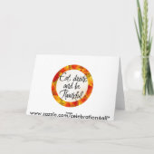 Carte de vœux de remerciement (Dos)