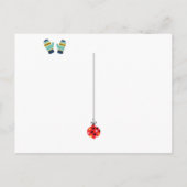 Carte de vœux de remerciement de Noël en couleur m (Dos)