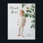 Carte de vœux de remerciement pour photo d'anniver<br><div class="desc">Dites merci avec cette carte photo personnalisable.</div>