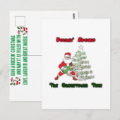 Carte de vœux de remerciement Rockin' Around The C (Devant / Derrière)