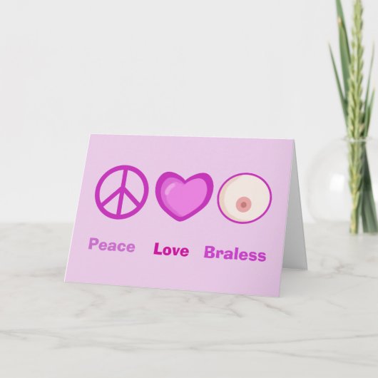 Carte de voeux de remise pour cancer du sein (Devant)