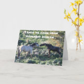 Carte de voeux de Rencontre avec l'orignal (Fleur jaune)