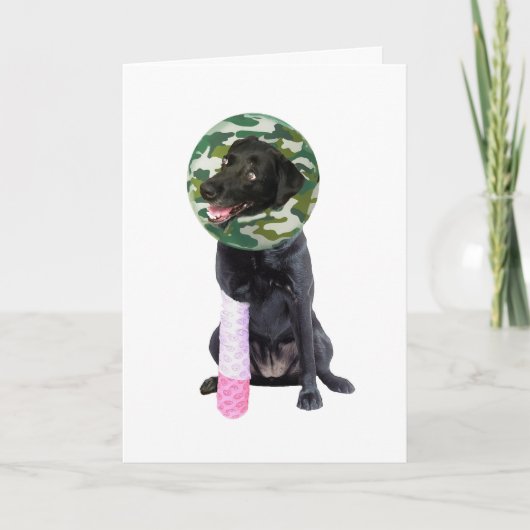 Carte de voeux de reprise rapide et dure (Devant)