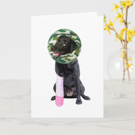 Carte de voeux de reprise rapide et dure (Fleur jaune)