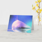 Carte de voeux de requin de tueur (Fleur jaune)