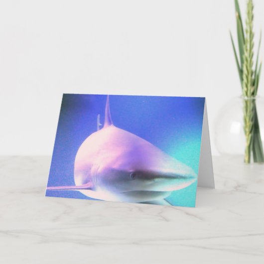 Carte de voeux de requin de tueur (Devant)