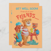 Carte de vœux de rétablissement. (Devant / Derrière)