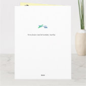 Carte de vœux de rétablissement : Aigle américain (Dos)