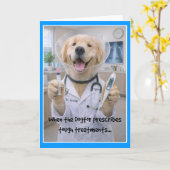 Carte de vœux de rétablissement Archie sans cône C (Fleur jaune)