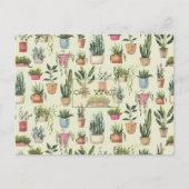 Carte de vœux de rétablissement avec plantes en po (Devant)