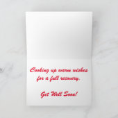 Carte de vœux de rétablissement "Barbecue au charb (Intérieur)