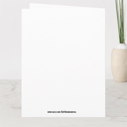 CARTE DE VŒUX DE RÉTABLISSEMENT CHIEN VIBRATIONS D (Dos)