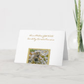 Carte de vœux de rétablissement d'abeille avec pan (Dos)