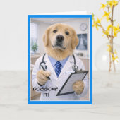 Carte de vœux de rétablissement Doggone It FB-2 (Fleur jaune)