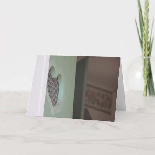 Carte de vœux de rétablissement "Entrez avec un cœ (Devant)