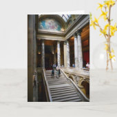 Carte de vœux de rétablissement "Escalier du Capit (Fleur jaune)