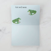 Carte de vœux de rétablissement : Grenouille dans  (Intérieur)