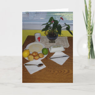 Carte de vœux de rétablissement "Le petit déjeuner