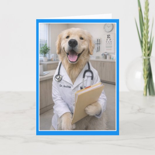Carte de vœux de rétablissement Os de Dogtor FA-1 (Devant)