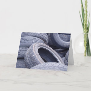Carte de vœux de rétablissement "Pneus"