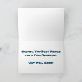 Carte de vœux de rétablissement "Poissons tropicau (Intérieur)