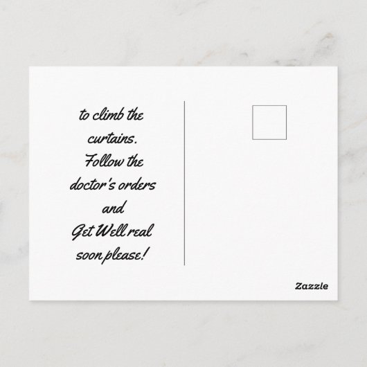 Carte de vœux de rétablissement pour chaton (Dos)