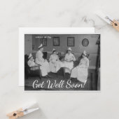 Carte de vœux de rétablissement pour infirmières v (Devant/Arrière en situation)