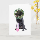 Carte de vœux de rétablissement rapide et difficil (Fleur jaune)