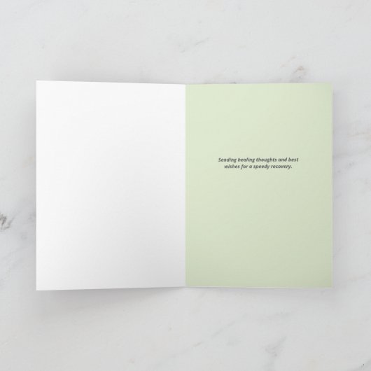 Carte de vœux de rétablissement rapide et joyeux (Intérieur)