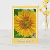 Carte de vœux de rétablissement rapide et joyeux (Fleur jaune)