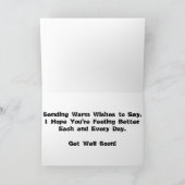 Carte de vœux de rétablissement "Rivalité souterra (Intérieur)