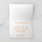 Carte de vœux de rétablissement "Upon A Marigold" (Intérieur)