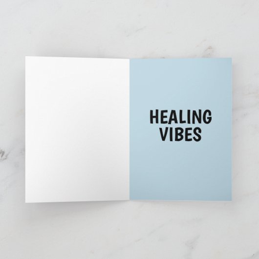 Carte de vœux de rétablissement VIBES SANITAIRES p (Intérieur)