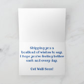 Carte de vœux de rétablissement "WILLIAM A. IRVIN  (Intérieur)