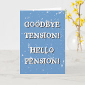 Carte de voeux de retraite amusante pour la person (Fleur jaune)