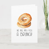 Carte de vœux de retraite : On va vous regretter à (Devant)