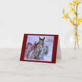 Carte de voeux de rêve de Cowgirl (Fleur jaune)