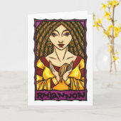 Carte de voeux de Rhiannon (Fleur jaune)