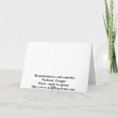 Carte de voeux de rhododendron (Dos)