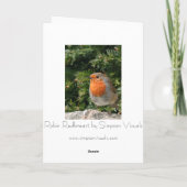 Carte de voeux de Robin de Noël (Dos)