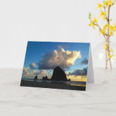 Carte de voeux de roche de meule de foin (Fleur jaune)