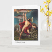 Carte de voeux de roi di Fungi Tarot (Fleur jaune)