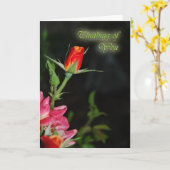 Carte de voeux de Rose brillant (Fleur jaune)