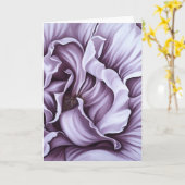 Carte de voeux de rose de pourpre (Fleur jaune)