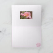 Carte de voeux de rose de rose (Intérieur)