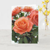 Carte de voeux de roses (Fleur jaune)