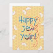 Carte de vœux de Rosh Hashanah Joyeuse Année juive (Devant / Derrière)